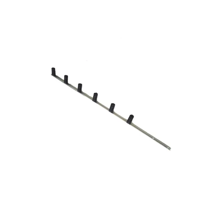 HASTE P/ CERCA 3/8 LISA C/6 ISOLADORES - PRETO<br/>
